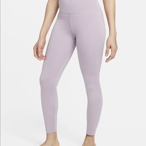 NWT NIKE Yoga leggings pretty plum